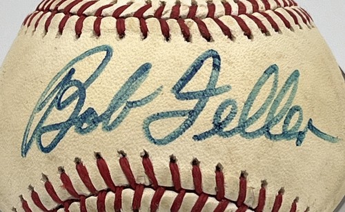 Bob Feller Cleveland Indians HOF Pitcher Autographed Baseball No COA - Picture 2 of 6