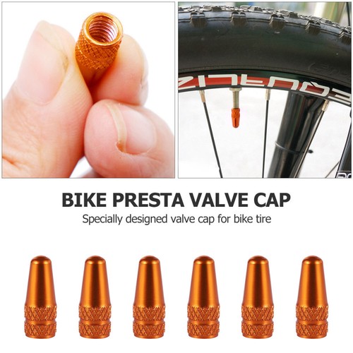 Tapa de válvula Tapas antipolvo para bicicletas Cubierta de vástago de neumático Ajuste Bicicleta Aluminio - Imagen 9 de 9