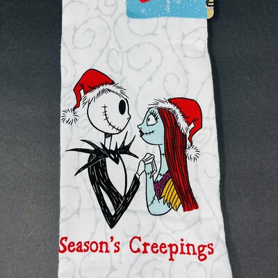 Disney 2 Pack Kitchen Hand Towels The Nightmare Before Christmas Seasons Creeps