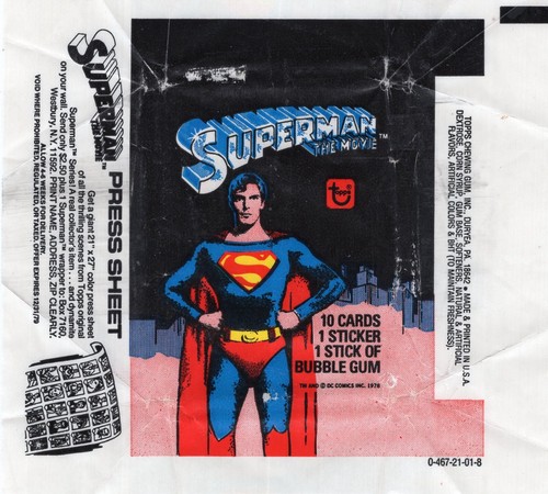 Envolturas de paquete de cera para tarjetas coleccionables de películas vintage Topps años 70 80 - ¡Elige de la lista! - Imagen 5 de 29