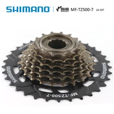 Shimano Tourney MF-TZ500 7S Bicycle Freewheel Cassette Screw-On 14-34T w/Tools