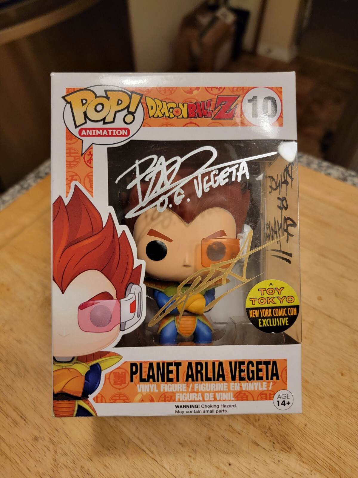 Dragon Ball Z Funko POP! Arlia Vegeta Dual Signed Sabat Drummond