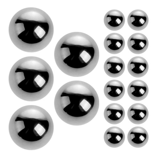 20 Pcs Oil Painting Balls Nail Polish Tattoo Bottle Stirring Beads
