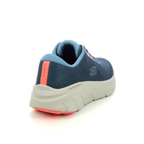 Scarpe uomo Skechers Navy vestibilità ampia Walker delux memory foam 2 raffreddate ad aria 232714 - Foto 4 di 10