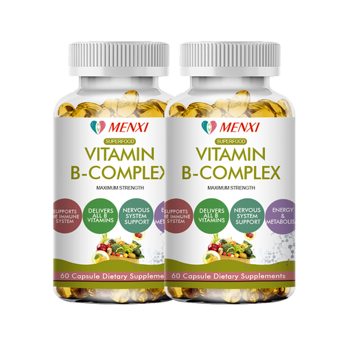 Vitamin B Complex Capsules B1 B2 B3 B5 B6 B7 B9 B12 General Wellness Supplements - Picture 12 of 13
