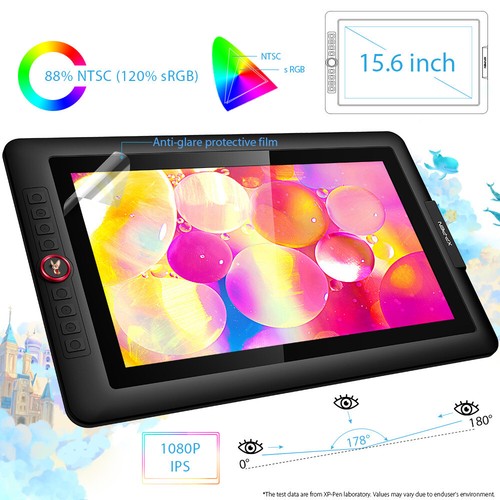 XP-Pen Artist 15.6 Pro Graphics Drawing Tablet Battery-free Pen Tilt Refurbished - Afbeelding 4 van 11