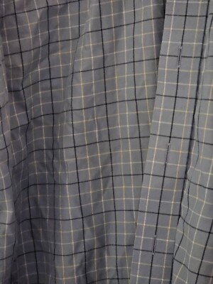 ima LL Bean Mens Large Button Down Shirt Wrinkle Free Blue Plaid