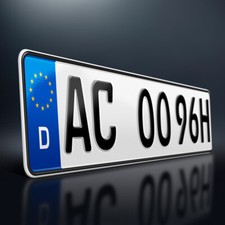 1 H-Kennzeichen | Oldtimer | Historisch | Kfz Nummernschild | Youngtimer | DHL 