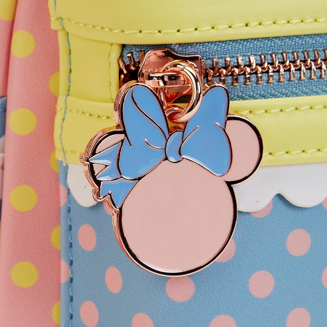 Loungefly Disney Minnie Pastel Color Block Dots Mini  display picture 2