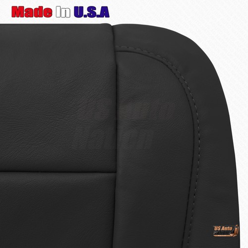 2015 - 2018 Chevy Tahoe Suburban Driver AND Passenger Bottom Leather Cover Black - Picture 2 of 11