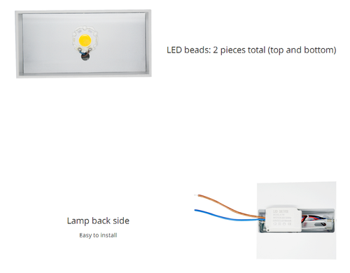 1/4/10x 6W LED Wall Light Up Down Dual Head Sconce Lamp Hall Bedside Fixture LTW - Picture 4 of 14