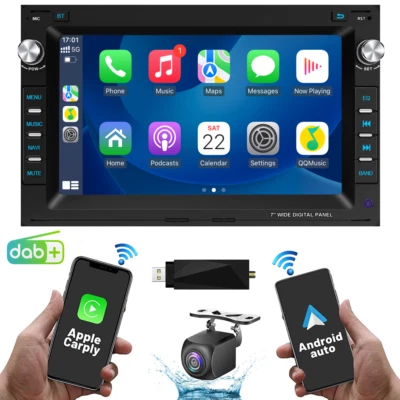 DAB+ Android 13 Autoradio GPS Navi Für VW Polo 9N Golf Jetta MK4 Passat+Kamera