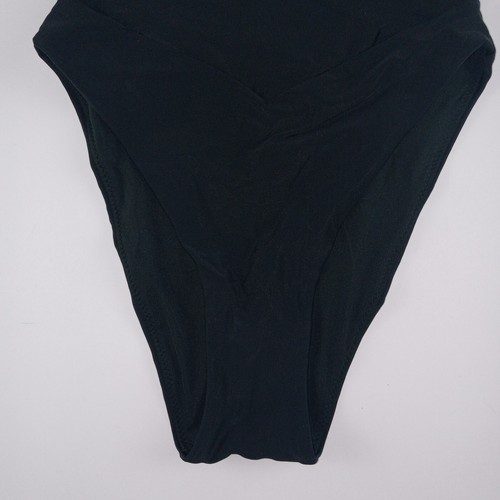 Aerie Crossover High Cut Cheeky Bikini Bottom Women's Size XS True Black Swim - Picture 3 of 6