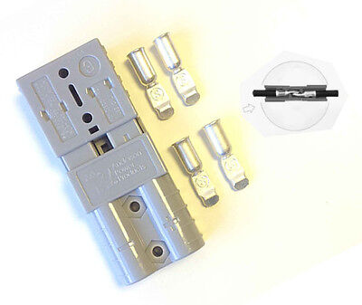 Anderson SB50-600V Plug-medio terminal de cable conector de alimentación de la batería-Gris