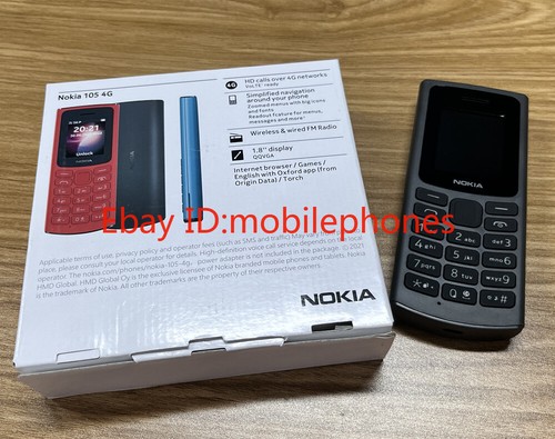 Unlocked Nokia 105 4G 2 Colors New Phone 1.8" 128MB RAM Dual Sim 1020mAh - 第 5/19 張圖片