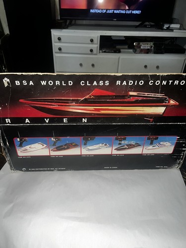 VTG 1989 BSA WORLD CLASS RADIO CONTROL BOAT RAVEN 3310 NOS WORKS - Picture 22 of 24