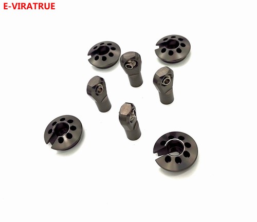 E-VIRATRUE 7075Aluminum Shock Rod Ends&Spring Cups For Axial SCX6 1/6 - 第 10/10 張圖片