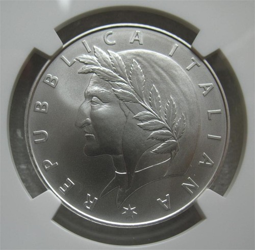 Moneda de Plata Italia 5 Euros 2023 BU 700 aniversario muerte de Dante Alighieri NGC MS69 - Imagen 3 de 4