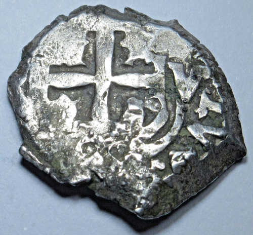 1762 Spanish Bolivia Silver 1 Reales Colonial 1700s Old Pirate Treasure Cob Coin - 第 2/2 張圖片