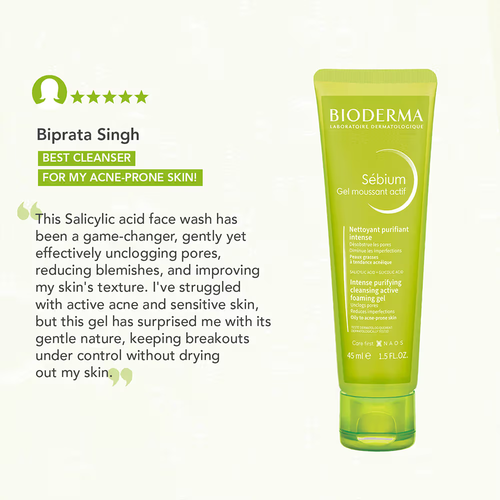 Bioderma Sebium Gel Moussant Actif Cleanser 45ml -Free Shipping - Picture 8 of 10
