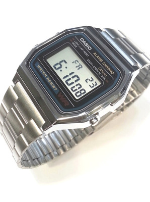 CASIO Digital Classic Alarm Chronograph A158WA A158 NEW SILVER TONE 79767246402 | eBay