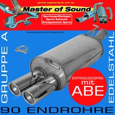MASTER OF SOUND EDELSTAHL SPORTAUSPUFF FÜR CHEVROLET CRUZE 5-TÜRER FLIEßHECK 2.0