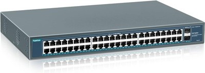 YuanLey 48 Port Gigabit PoE Switch 800W Rackmount 2 SFP Uplink Unmanaged