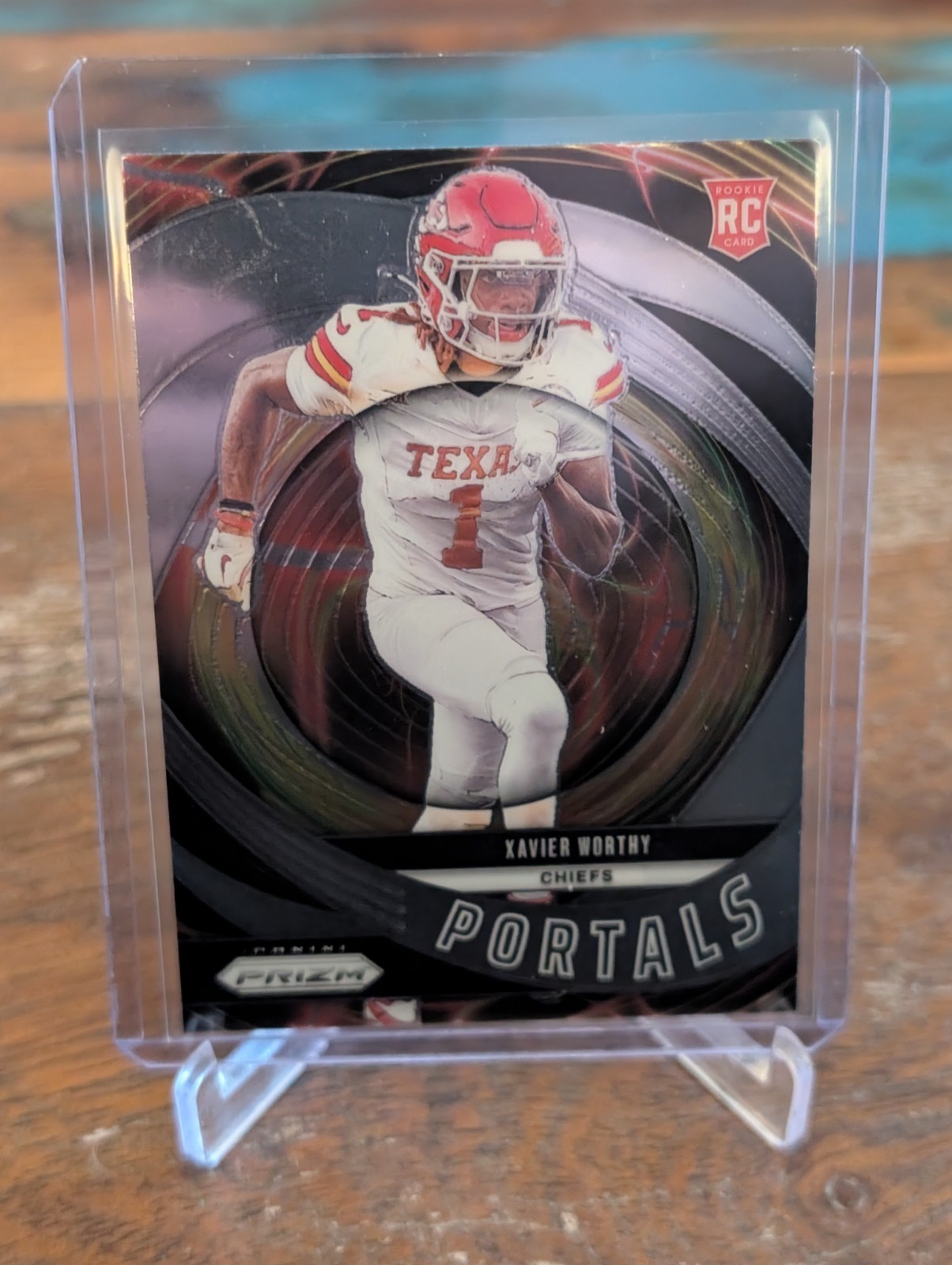 2024 Panini Prizm - Portals Xavier Worthy #10 (RC)