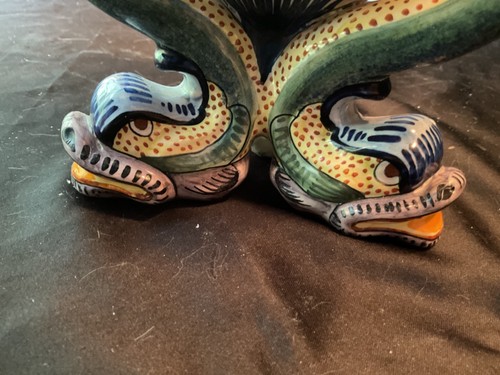 Stunning French Quimper Oval vase - Bild 4 von 8