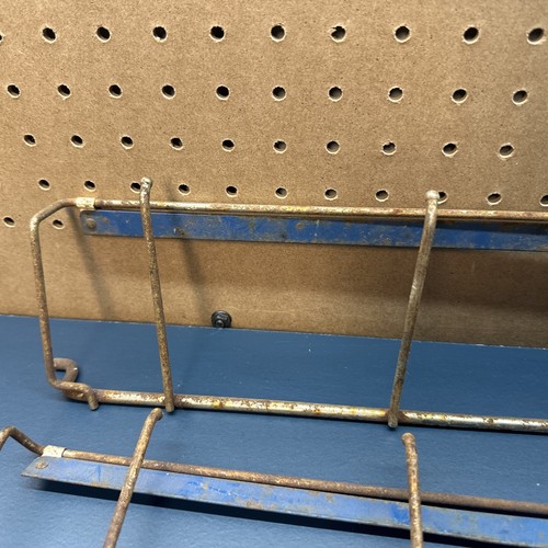 Vintage GILLETTE RAZOR STORE Metal Display Shelfs Lot Of 2 - Picture 4 of 11