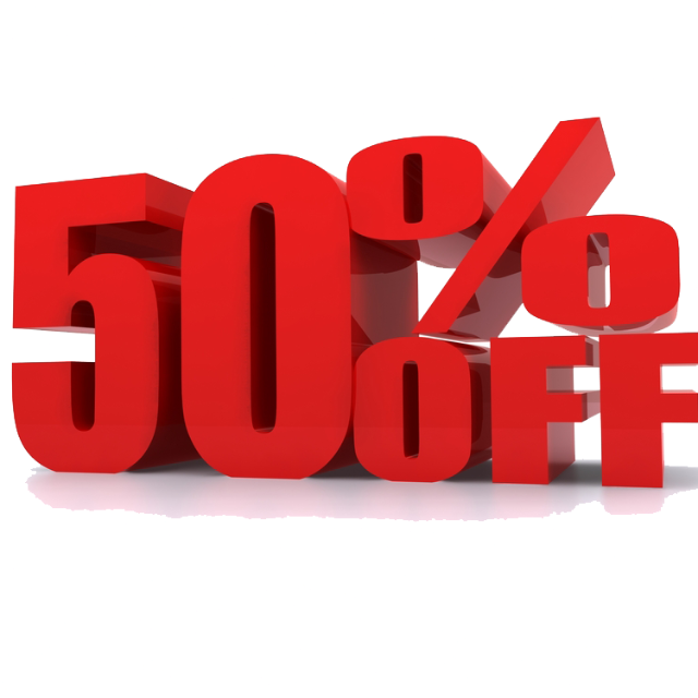 These items are now 50% OFF!