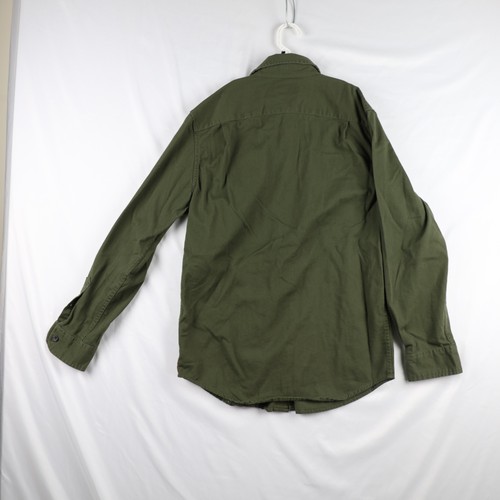 Camisa Wrangler Para Hombre Pequeña Verde Flexible para Comodidad Utilidad Abotonada Manga Larga - Imagen 8 de 11