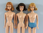 Three Vintage Barbie Midge Dolls Straight Leg Japan on Foot by Mattel 1960s