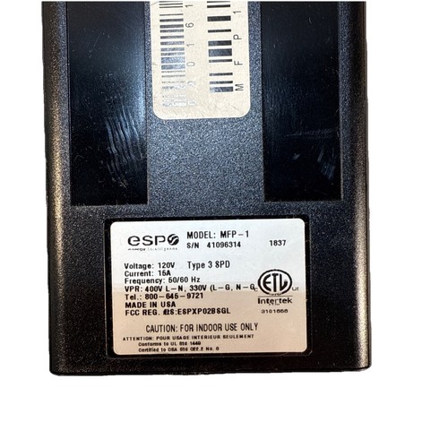 ESP MFP-1 Überspannungsschutz Geräuschfilter 120 Volt / 15 Amp Einzelsteckdose - Bild 4 von 7