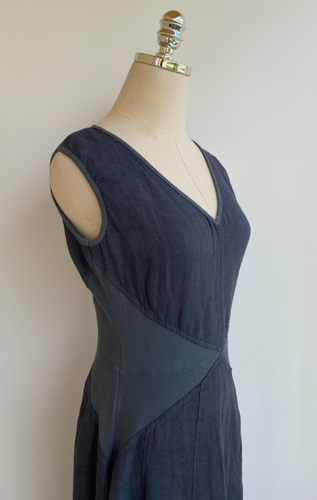 Inizio Italy graues Leinenkleid Fit Flare Gr. M - Bild 6 von 11
