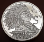 2019 Peace Pipe 1 oz. Silver Shield BU Conscientia Series #17 w/ COA, Copper