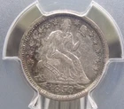 1853 "P" Seated Liberty SILVER Dime *ARROWS* 10c PCGS AU55 #289 ECC&C, Inc.