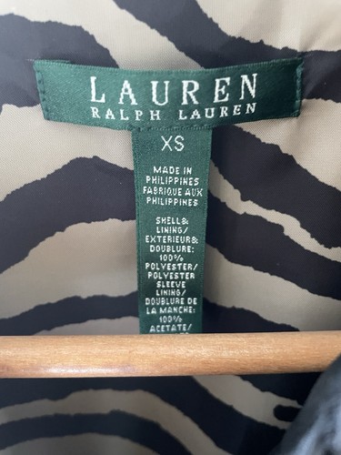 POLO RALPH LAUREN Jacke Übergangsjacke Damen Schwarz Größe XS/34 Green Label - Bild 8 von 8