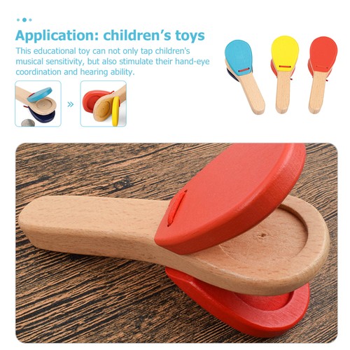 3 Pcs Jouets De Tampon Bébé Instrument Pour Enfants D'instrument Musique - Photo 2/10