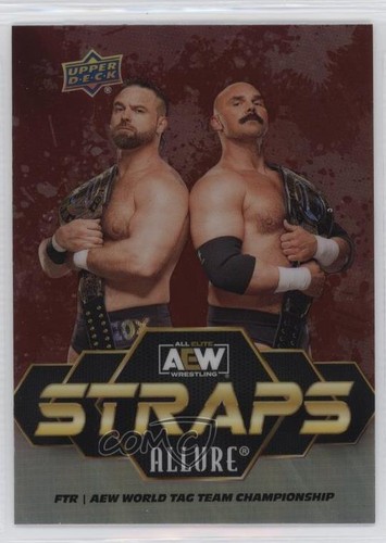 2024 Upper Deck Allure AEW Straps Crimson Dax Harwood Cash Wheeler #S-23 - Picture 1 of 4