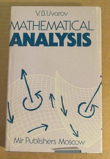 Mathematical Analysis V. B. Uvarov Mir Publishers 1988