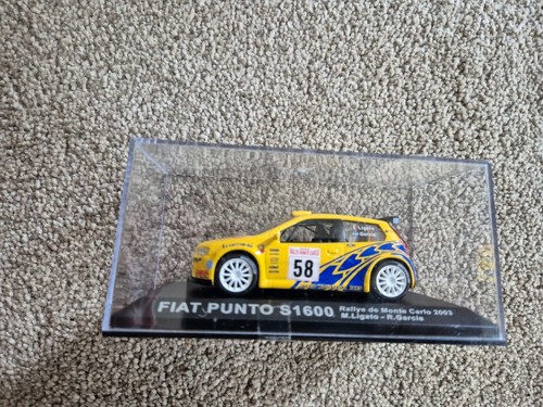 IXO DEAGOSTINI 1/43 FIAT PUNTO S1600 MONTE CARLO 2003 CAR + MAG - Picture 2 of 3