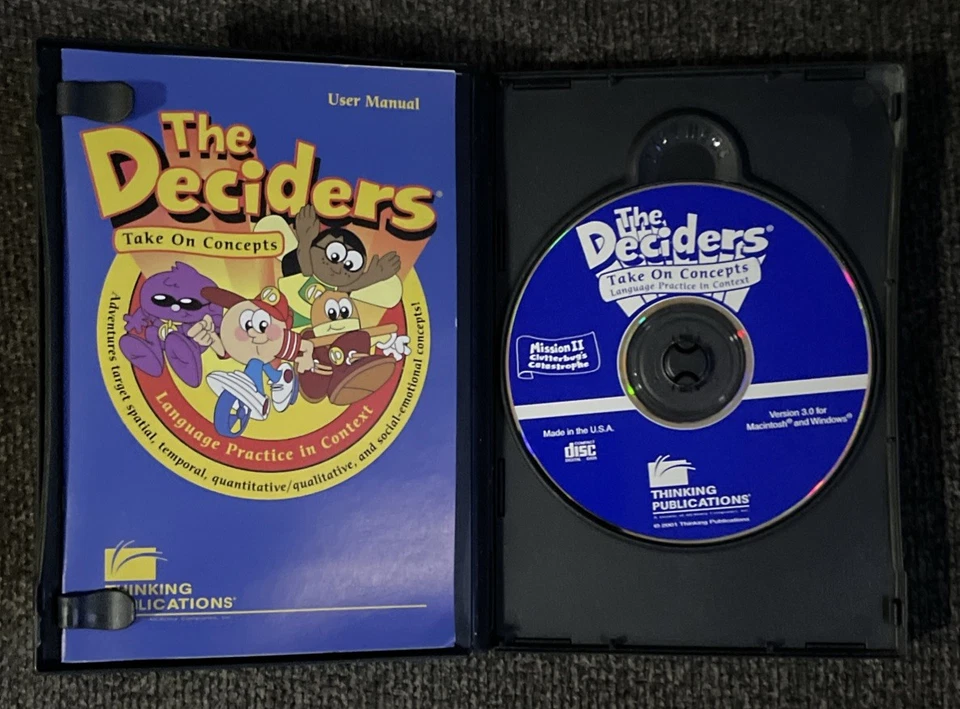 The Deciders Take On Concepts - Missions I. II. III (3 CD-ROMs)W/ Booklet,4-10y - Image 2 of 4