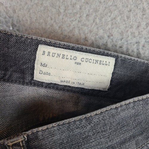 Brunello Cucinelli Jeans Men's Size 36x30 Gray Leisure Fit Five Pocket US - Picture 8 of 13