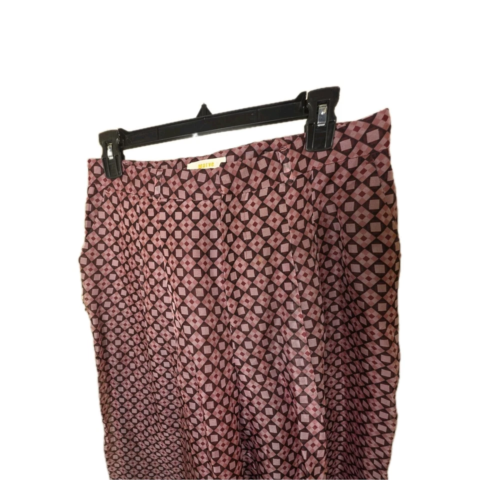 Maeve by Anthropologie Wide-Leg Geometric Print Pants – US 10 - Image 3 of 4