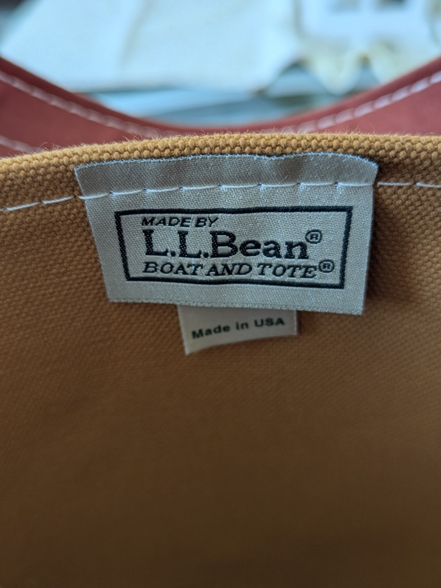 店舗良い Bean LL Boat USA 90s 80s Vintage Rust Mustard Brown Tote and バッグ
