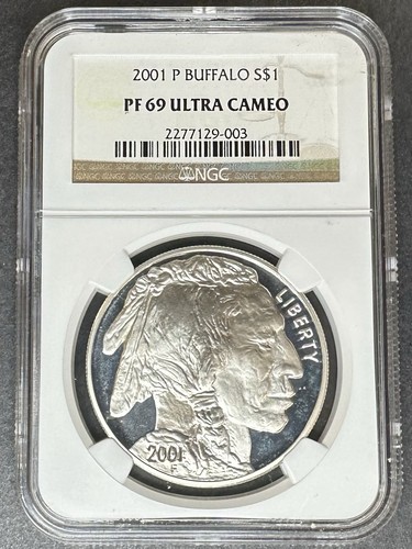 2001-P Proof Buffalo Dollar NGC PF-69 UCAM, Buy 3 Items, Get $5 Off! - Picture 1 of 2