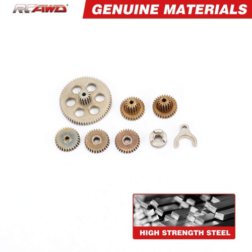 RCAWD Transmission Gear Set 100% Hardness Up for FMS FCX24 FCX18 1/18 LC80 K5 - Picture 5 of 9