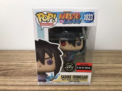 Funko Pop! Naruto Shippuden - Sasuke (Rinnegan) Chase GITD AAA 1023 W/Protector