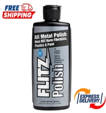 Flitz Multi Purpose Metal Polish Liquid - 3.4oz Bottle of USA-Made Tarnish